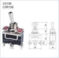 Công Tắc Gạt Sắt C513B(on off on)- 3 chân 3 vị trí on off of